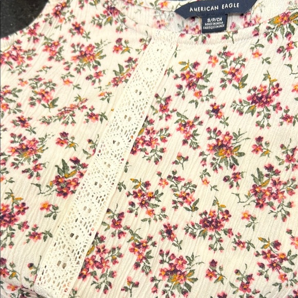 American Eagle Outfitters Pink Cream Fitted‎ Ruffled Camisole - Picture 8 of 10